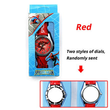 Load image into Gallery viewer, Children's Cartoon Spiderman Kids Watch Batman Supreman Child Watch Boys Leather Strap Quartz Watch With Box Reloj Nino Boy Gift
