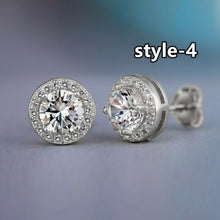 Load image into Gallery viewer, Huitan Fashion Geometric Women Stud Earrings Cubic Zirconia Wedding Party Daily Wearable Fashion Jewelry Hot Dropshipping
