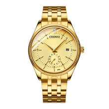 Load image into Gallery viewer, CHENXI Gold Wrist Watch Men Watches Lady Top Brand Luxury Quartz Wristwatch For Lover's Fashion Dress Clock Relogio Masculino
