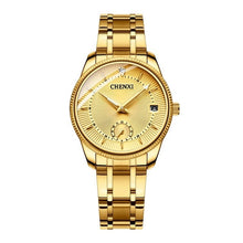 Load image into Gallery viewer, CHENXI Gold Wrist Watch Men Watches Lady Top Brand Luxury Quartz Wristwatch For Lover's Fashion Dress Clock Relogio Masculino

