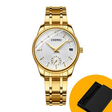 Load image into Gallery viewer, CHENXI Gold Wrist Watch Men Watches Lady Top Brand Luxury Quartz Wristwatch For Lover's Fashion Dress Clock Relogio Masculino

