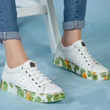 Load image into Gallery viewer, Genuine-Leather Women Sneakers Shoes For Woman 2020 Fashion New Style Summer High Quality Casual Women Casual Comfortable Flexible Leather Wedding Walking Sport Shoes Lightweight Sneakers Running Shoes Breathable
