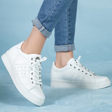 Load image into Gallery viewer, Genuine-Leather Women Sneakers Shoes For Woman 2020 Fashion New Style Summer High Quality Casual Women Casual Comfortable Flexible Leather Wedding Walking Sport Shoes Lightweight Sneakers Running Shoes Breathable
