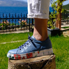 Load image into Gallery viewer, Genuine-Leather Women Sneakers Shoes For Woman 2020 Fashion New Style Summer High Quality Casual Women Casual Comfortable Flexible Leather Wedding Walking Sport Shoes Lightweight Sneakers Running Shoes Breathable
