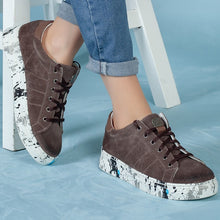 Load image into Gallery viewer, Genuine-Leather Women Sneakers Shoes For Woman 2020 Fashion New Style Summer High Quality Casual Women Casual Comfortable Flexible Leather Wedding Walking Sport Shoes Lightweight Sneakers Running Shoes Breathable
