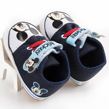 Load image into Gallery viewer, Disney 0-18M Baby Sneakers Toddler Boy First Walkers Girl Newborn Baby Shoes Boy Fashion cartoon Mickey Shoes
