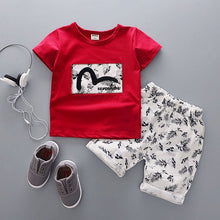 Load image into Gallery viewer, Cartoon Cotton Summer Clothing Sets for Newborn Baby Boy Infant Fashion Outerwear Clothes Suit T-shirt+Pant Suit baby Boy Cloth

