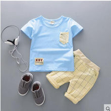 Load image into Gallery viewer, Cartoon Cotton Summer Clothing Sets for Newborn Baby Boy Infant Fashion Outerwear Clothes Suit T-shirt+Pant Suit baby Boy Cloth
