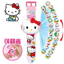 Load image into Gallery viewer, Children Watch The 3D Projection Cartoon Ultraman Spiderman Ironman Princess  Digital Watches  Kids Watches Toy
