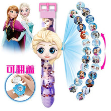 Load image into Gallery viewer, Children Watch The 3D Projection Cartoon Ultraman Spiderman Ironman Princess  Digital Watches  Kids Watches Toy
