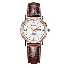 Load image into Gallery viewer, Couple Watch Luxury Lovers' Quartz Watch Gold Women Men Leather Strap Luxury Ultrathin Watch Fashion Watches RONMAR Brand
