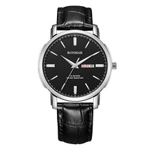 Load image into Gallery viewer, Couple Watch Luxury Lovers' Quartz Watch Gold Women Men Leather Strap Luxury Ultrathin Watch Fashion Watches RONMAR Brand
