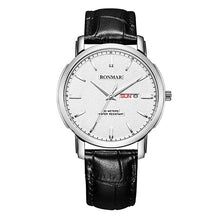 Load image into Gallery viewer, Couple Watch Luxury Lovers' Quartz Watch Gold Women Men Leather Strap Luxury Ultrathin Watch Fashion Watches RONMAR Brand
