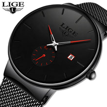 Load image into Gallery viewer, LIGE Quartz Clock Sports Men Watch Top Brand Luxury Famous Dress Fashion Watches Male Unisex Ultra Thin Wrist watch Para Hombre
