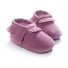 Load image into Gallery viewer, 2020 PU Suede Leather Newborn Baby Moccasins Shoes Soft Soled Non-slip Crib First Walker
