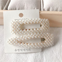 Load image into Gallery viewer, 5 Pieces Pearl Hairpin Women's Fashion Soft Pearl Hairpin Hair Stick Girl Hair Clip Hair Clip Set Hair Accessories Jewellery
