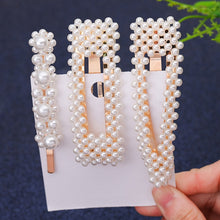 Load image into Gallery viewer, 5 Pieces Pearl Hairpin Women's Fashion Soft Pearl Hairpin Hair Stick Girl Hair Clip Hair Clip Set Hair Accessories Jewellery
