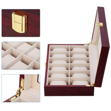 Load image into Gallery viewer, Luxury Wooden Watch Box Watch Holder Box For Watches Men Glass Top Jewelry Organizer Box 2 3 5 12 Grids Watch Organizer New D40
