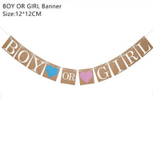 Load image into Gallery viewer, Baby Shower Banner Its A Boy/Girl Confetti Balloon Baby Gender Reveal Birthday Party Decorations Kids Gift Party Decor Supplies
