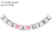 Load image into Gallery viewer, Baby Shower Banner Its A Boy/Girl Confetti Balloon Baby Gender Reveal Birthday Party Decorations Kids Gift Party Decor Supplies
