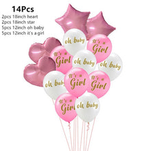 Load image into Gallery viewer, Baby Shower Banner Its A Boy/Girl Confetti Balloon Baby Gender Reveal Birthday Party Decorations Kids Gift Party Decor Supplies
