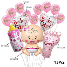 Load image into Gallery viewer, Baby Shower Banner Its A Boy/Girl Confetti Balloon Baby Gender Reveal Birthday Party Decorations Kids Gift Party Decor Supplies
