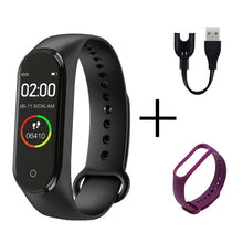 Load image into Gallery viewer, Digital watch M4 Sport Watch Heart Rate Blood Pressure Monitoring Male And Female Pedometer Bluetooth Anti-lost Cable Cell Phone
