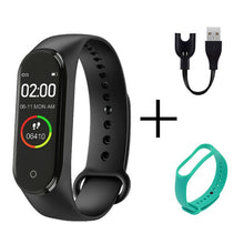 Load image into Gallery viewer, Digital watch M4 Sport Watch Heart Rate Blood Pressure Monitoring Male And Female Pedometer Bluetooth Anti-lost Cable Cell Phone
