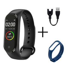 Load image into Gallery viewer, Digital watch M4 Sport Watch Heart Rate Blood Pressure Monitoring Male And Female Pedometer Bluetooth Anti-lost Cable Cell Phone
