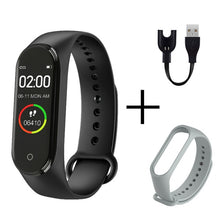 Load image into Gallery viewer, Digital watch M4 Sport Watch Heart Rate Blood Pressure Monitoring Male And Female Pedometer Bluetooth Anti-lost Cable Cell Phone
