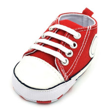 Load image into Gallery viewer, Classic Canvas Newborn Baby Boys Girls First Walkers Toddler Soft Sole Anti-slip Shoes

