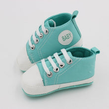 Load image into Gallery viewer, Classic Canvas Newborn Baby Boys Girls First Walkers Toddler Soft Sole Anti-slip Shoes
