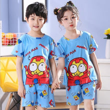 Load image into Gallery viewer, 2020 children pajamas set kids baby girl boys cartoon casual clothing costume short sleeve children sleepwear pajamas sets
