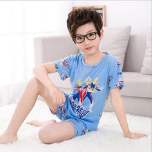 Load image into Gallery viewer, 2020 children pajamas set kids baby girl boys cartoon casual clothing costume short sleeve children sleepwear pajamas sets
