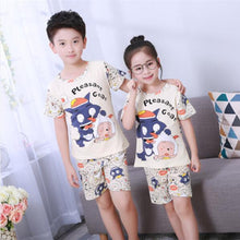 Load image into Gallery viewer, 2020 children pajamas set kids baby girl boys cartoon casual clothing costume short sleeve children sleepwear pajamas sets
