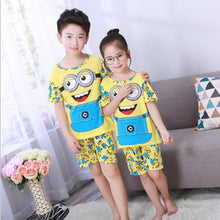 Load image into Gallery viewer, 2020 children pajamas set kids baby girl boys cartoon casual clothing costume short sleeve children sleepwear pajamas sets
