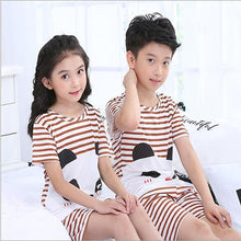 Load image into Gallery viewer, 2020 children pajamas set kids baby girl boys cartoon casual clothing costume short sleeve children sleepwear pajamas sets
