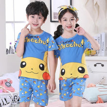Load image into Gallery viewer, 2020 children pajamas set kids baby girl boys cartoon casual clothing costume short sleeve children sleepwear pajamas sets
