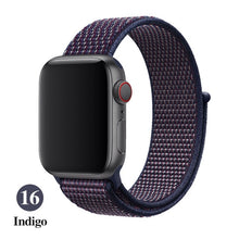 Load image into Gallery viewer, Band For Apple Watch Series 5 4 3 2 1 38MM 42MM watchband Breathable Nylon Strap Sport Loop for iwatch Bracelet 40MM 44MM
