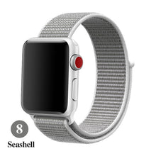 Load image into Gallery viewer, Band For Apple Watch Series 5 4 3 2 1 38MM 42MM watchband Breathable Nylon Strap Sport Loop for iwatch Bracelet 40MM 44MM
