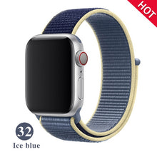 Load image into Gallery viewer, Band For Apple Watch Series 5 4 3 2 1 38MM 42MM watchband Breathable Nylon Strap Sport Loop for iwatch Bracelet 40MM 44MM

