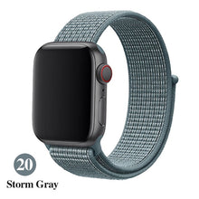 Load image into Gallery viewer, Band For Apple Watch Series 5 4 3 2 1 38MM 42MM watchband Breathable Nylon Strap Sport Loop for iwatch Bracelet 40MM 44MM
