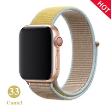 Load image into Gallery viewer, Band For Apple Watch Series 5 4 3 2 1 38MM 42MM watchband Breathable Nylon Strap Sport Loop for iwatch Bracelet 40MM 44MM
