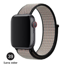 Load image into Gallery viewer, Band For Apple Watch Series 5 4 3 2 1 38MM 42MM watchband Breathable Nylon Strap Sport Loop for iwatch Bracelet 40MM 44MM
