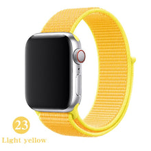 Load image into Gallery viewer, Band For Apple Watch Series 5 4 3 2 1 38MM 42MM watchband Breathable Nylon Strap Sport Loop for iwatch Bracelet 40MM 44MM

