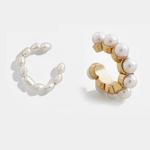 Load image into Gallery viewer, 2020 New Fashion Pearl Ear Cuff Bohemia Stackable C Shaped CZ Rhinestone Small Earcuffs Clip Earrings for Women Wedding Jewelry

