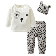 Load image into Gallery viewer, 3Pcs Newborn Baby Girl Clothes Set Cartoon Rabbit Pattern Long Sleeve T-shirt+Casual Pants+Headband Infant Clothing Outfits
