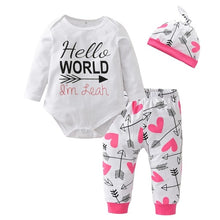Load image into Gallery viewer, 3Pcs Newborn Baby Girl Clothes Set Cartoon Rabbit Pattern Long Sleeve T-shirt+Casual Pants+Headband Infant Clothing Outfits
