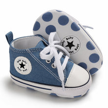Load image into Gallery viewer, Canvas Baby Sports Sneaker Newborn Baby Girls Shoes boys First Walkers Shoes Infant Toddler Soft Sole Anti-slip  baby moccasins
