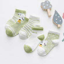 Load image into Gallery viewer, Cotton Baby Girls Socks Thin Summer Breathable Mesh Kids Toddler Socks Cute Cartoon Children Socks Infant Clothing 5Pairs/lot
